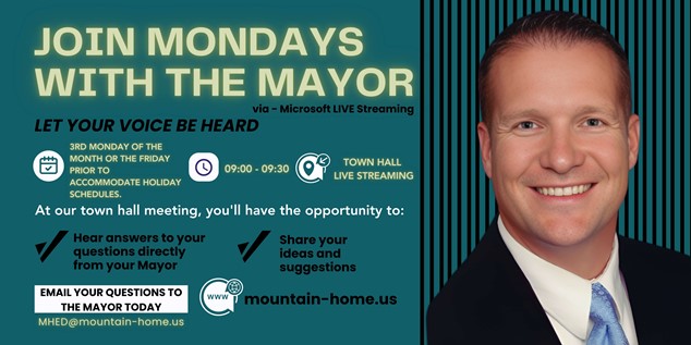 JOIN MONDAYS WITH THE MAYOR